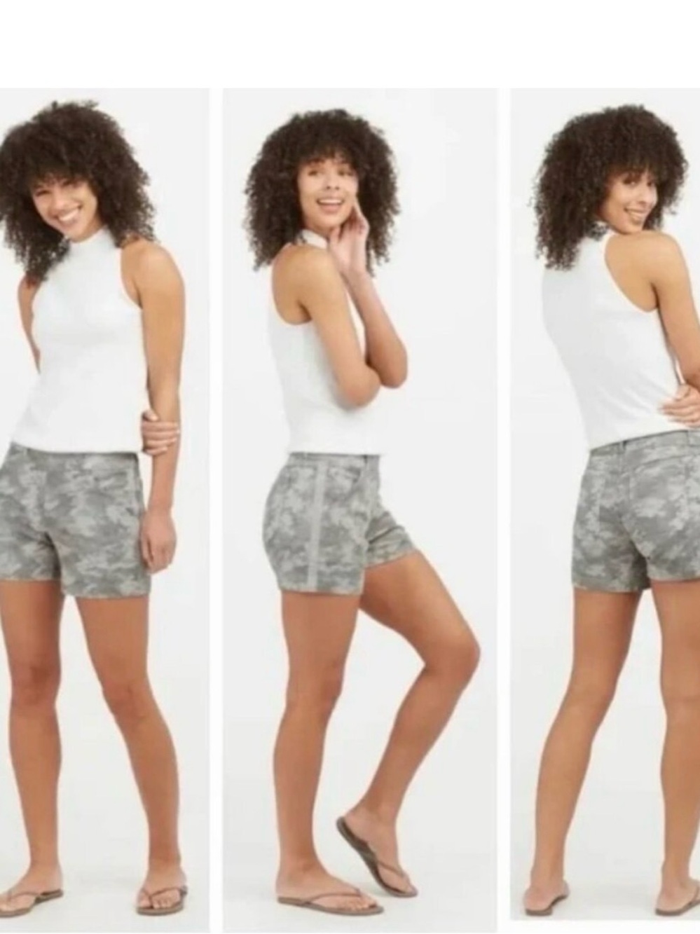 SPANX Camo Stretch Twill Shorts